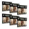 6x 10pk Scribbles Stationery Black Whiteboard Markers Thin Tip W/magnetic Lid