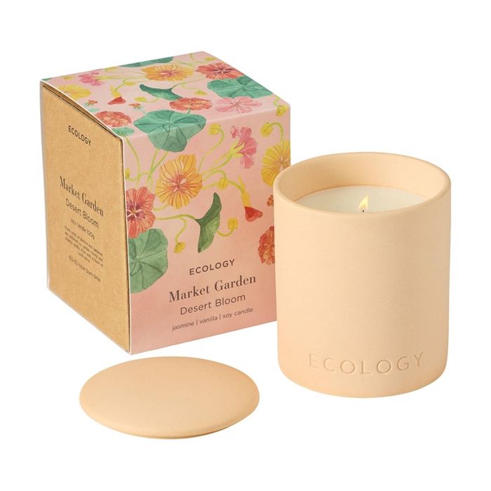 Ecology Market Garden Candle 320g Desert Bloom Soy Cotton Ceramic