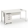 Emery Office Computer Desk And Filing Cabinet Set White