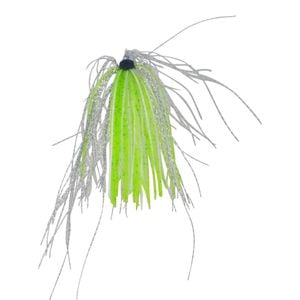 Dekoi Krystal Jigging Skirts, Silver Chartruese, 3 Pack