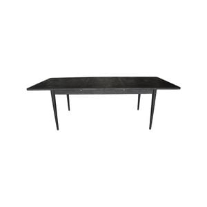 Claire Dining Table Extendable 170-230cm Solid Oak Wood Furniture - Black