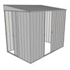 Build-a-Shed 1.5 x 2.3 x 2m Single Sliding Side Door Skillion Shed - Zinc