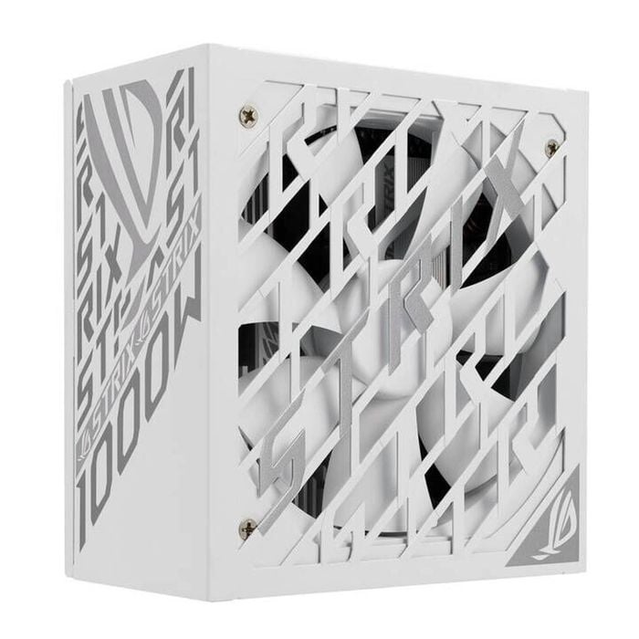 Asus Rog Rog Strix Rog Strix 1000w Platinum White Edition Atx 3.1, Atx12v Power Supply - 1 Kw - White - Internal - 120 V Ac, 230