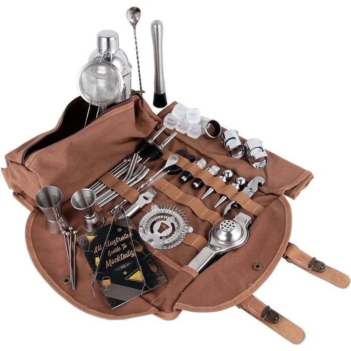 Catzon 45pcs Cocktail Shaker Set 304 Stainless Steel Bar Tools