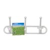 Zenith White Plastic Triple Hat And Coat Hook Rack