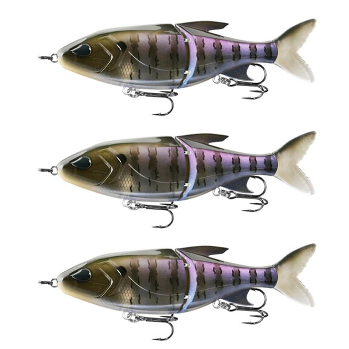 3x 13 Fishing 185mm Glidesdale Jointed Glidebait Fishing Lures - Rusty Bream