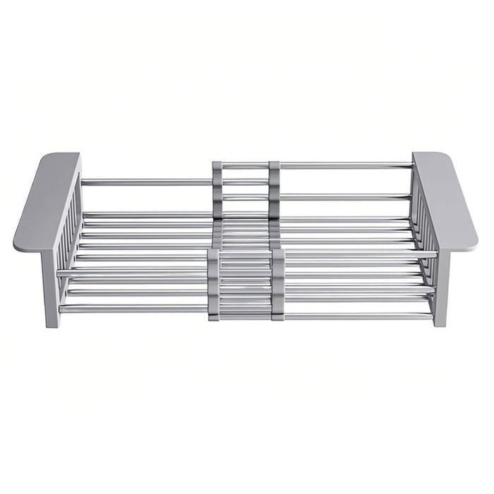 Catzon Stainless Steel Drain Basket Retractable Kitchen Sink Organizer
