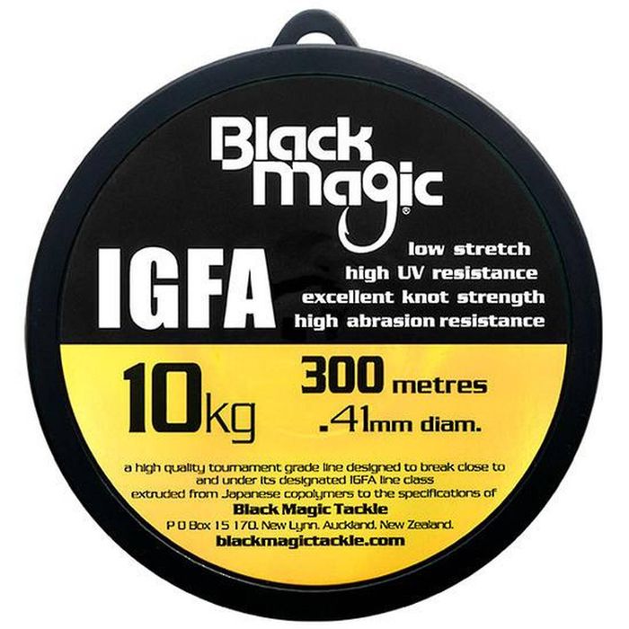 Black Magic 300m IGFA Hi Viz Yellow Monofilament Fishing Line 10kg