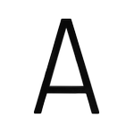 Sandleford 120mm Black Slimline Letter A