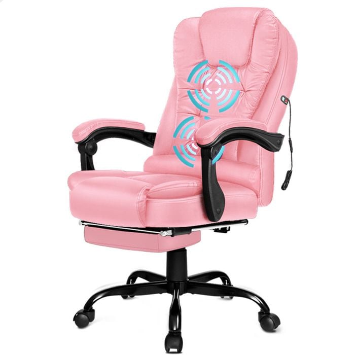ALFORDSON Office Chair Massage Pink