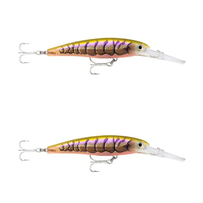 2x Rapala 11cm Saltwater X Rap Deep Hardbody Fishing Lures - Ppl Prawn UV