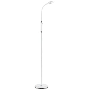 Telbix Tyler Modern Standing Floor Lamp Light Metal White