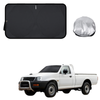 Front Windscreen Sun Shade for Mitsubishi Triton Single Cab 1996 - 2006 (MK) - Standard 150 x 85 cm - Black