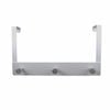 Adoored 3 Stud White Over-The-Door Deco Hook Rack