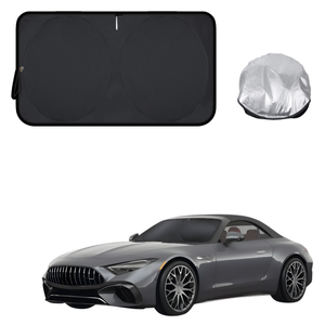 Front Windscreen Sun Shade for Mercedes-Benz AMG SL Coupe 2023 - Current - Standard 150 x 85 cm - Black