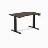 Desky Dual Ergo Edge Sit Stand Desk Matte Black Frame 120cm