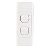 DETA White Twin Architrave Switch