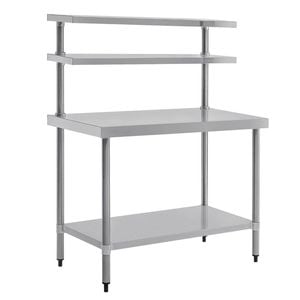 Vogue Stainless Steel Prep Station Workbench 1200x600mm Commercial Kitchen Catering Table