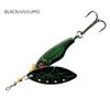 Black Magic Spinsect 5g Spinning Fishing Lure Spinner UV Black Lumo