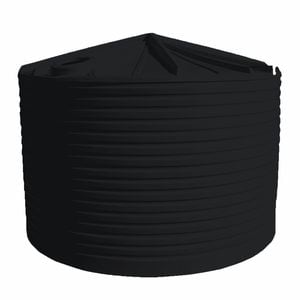 Clark Tanks 22000L Round Poly Water Tank - Charcoal