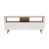 Modern Furniture SIENNA Entertainment TV Unit 120cm -  Natural & White