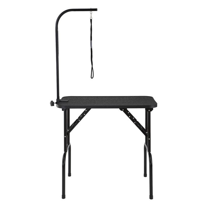 VEVOR 808x460mm Pet Grooming Table Arm Black with Clamp for Medium and Small Dogs