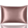 Anypillow Pillowcase 50x90cm Pink Pure Real Silk