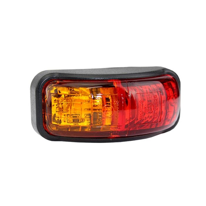 Sunrise LED Side Marker 54 x 24mm M/Volt Red/Amber - SMRA5424