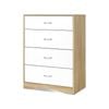 Artiss 4 Chest of Drawers Tallboy Dresser White Wood Cabinet