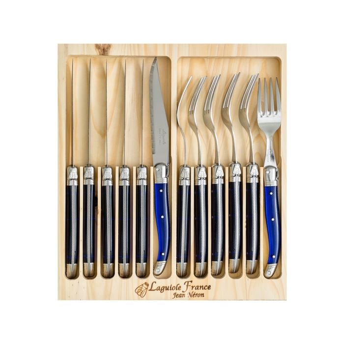12pc Cutlery Set - Made in France - French Blue