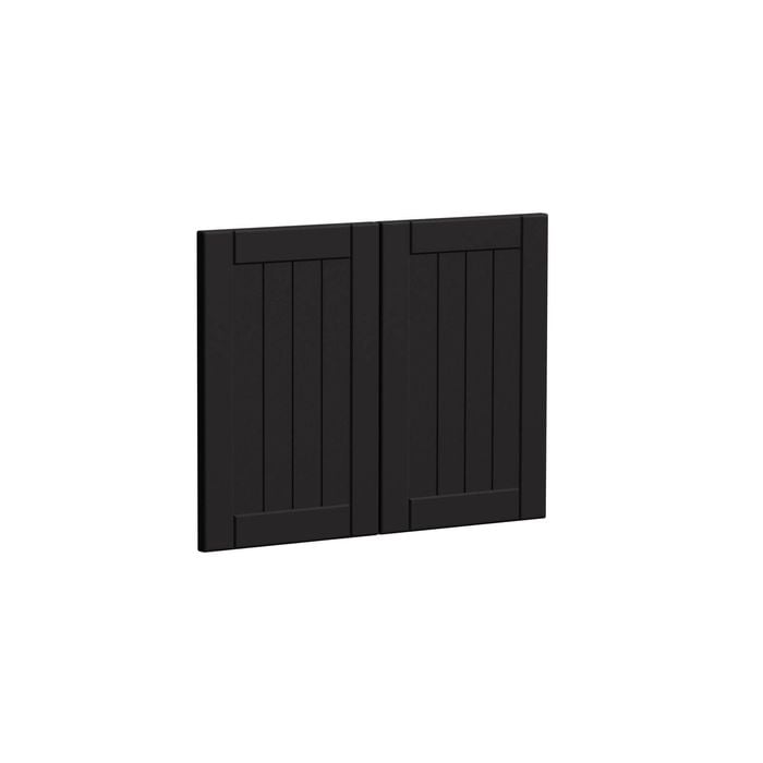 Kaboodle 600mm Black Olive Country Farmhouse Sink Doors - 2 Pack