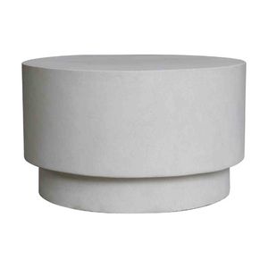 Modern Furniture ROCCO Indoor & Outdoor Coffee Table 60cm - White Concrete
