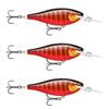 3x Rapala 5.5cm Shad Rap Elite (Floating) Fishing Lures - Gilded Twilight Zone
