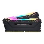 Corsair Vengeance RGB Pro 16GB(2x8GB) DDR4-3600 Memory - Black [CMW16GX4M2D3600C18]