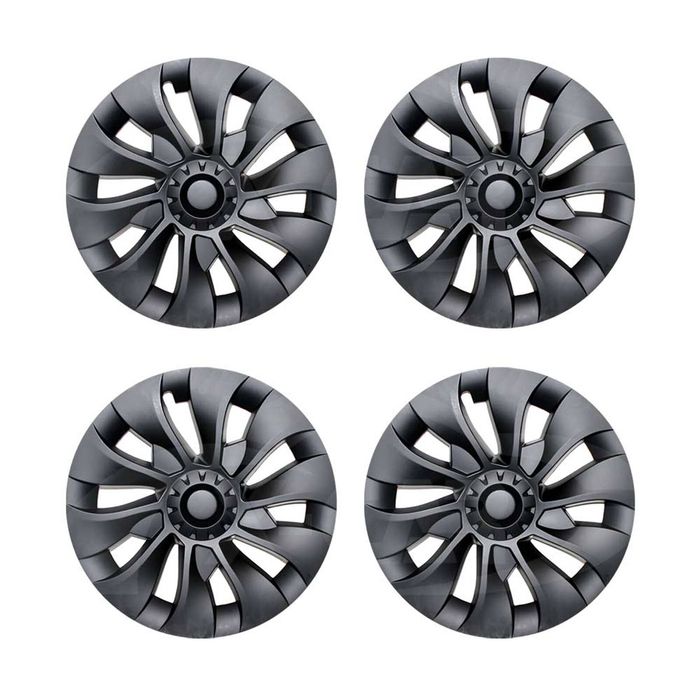 Tesla Model 3 Wheel Protector Cover Caps 18 Inch Rim Hubcap Hub Cap Matt Black Set of 4