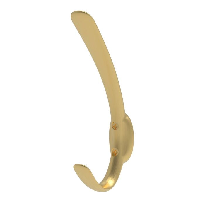 Mode Single Brushed Brass Hat And Coat Hook