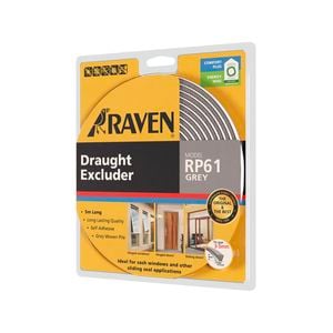 Raven 5000mm Grey RP61 Self Adhesive Weather Strip