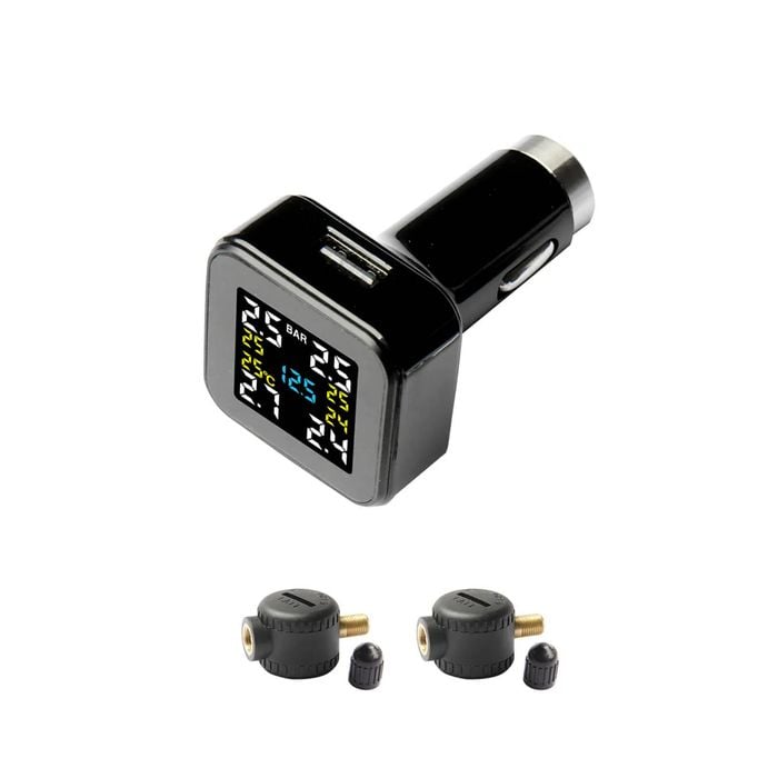 Car Tpms  With Low-pressure Flow-thru 2x Sensors