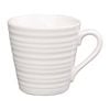 Olympia Cafe Mug Ripple White 340ml Box Of 6 Ceramic Coffee Cup Drinkware