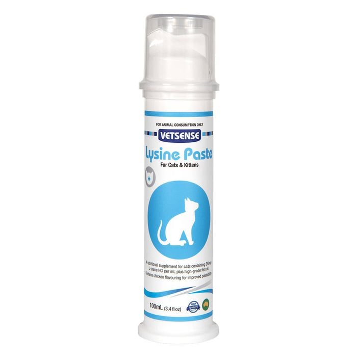 Vetsense Lysine Paste Nutritional Supplement for Cats & Kittens 100ml