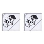 2PK Disney Dogs Print Hooded Towel Baby Nursery Decor