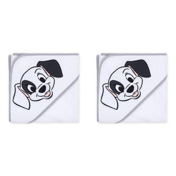 2PK Disney Dogs Print Hooded Towel Baby Nursery Decor