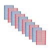 10pc Ardor Absorbent Waffle Check Quick-drying Tea Towel Set 41x61cm Assorted