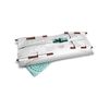 Sweet Goodbye COCOON - Soft Pet Casket - Burial & Cremation Ceremony Kit (Classic Cotton) | White/Aqua, Large
