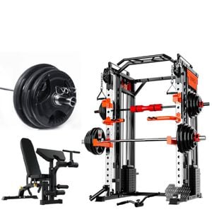 SmartFit M1 Max with Multi Functional Bench and 100kgs Weights Package