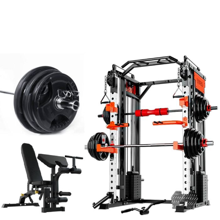 SmartFit M1 Max with Multi Functional Bench and 100kgs Weights Package
