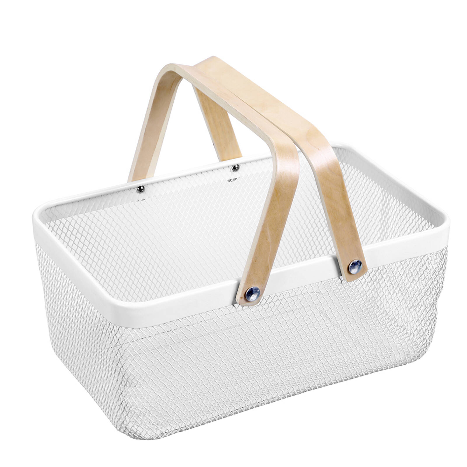Boxsweden 40cm White Mesh Storage Basket
