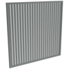 ProtectorAl 1001-2000W X 1001-2000H Monument Aluminium Welded Slat Panel Vertical 18mm Gap