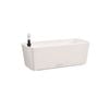 Moda 28cm White Self Watering Plastic Trough Pot