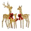 Christabelle 3 Reindeer Family Christmas Light Up Display 1.3m LED Outdoor Indoor Xmas Yard Lawn Statue Home Decor